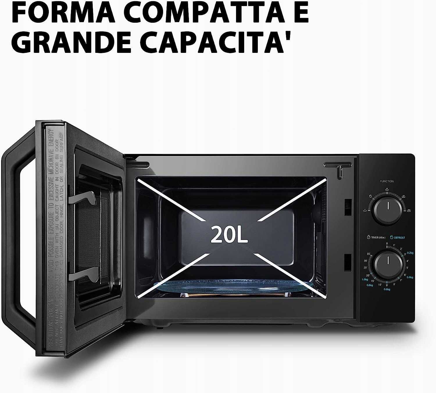 Toshiba MW2-MM20PF(BK) kuchenka mikrofalowa 800W
