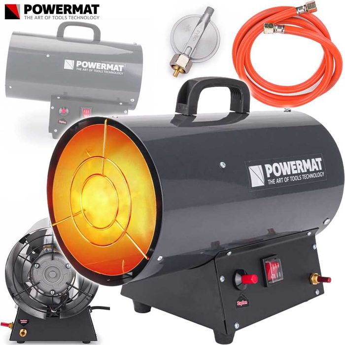 POWERMAT Nagrzewnica Gazowa 25kw Grzejnik Reduktor Farelka PM1030