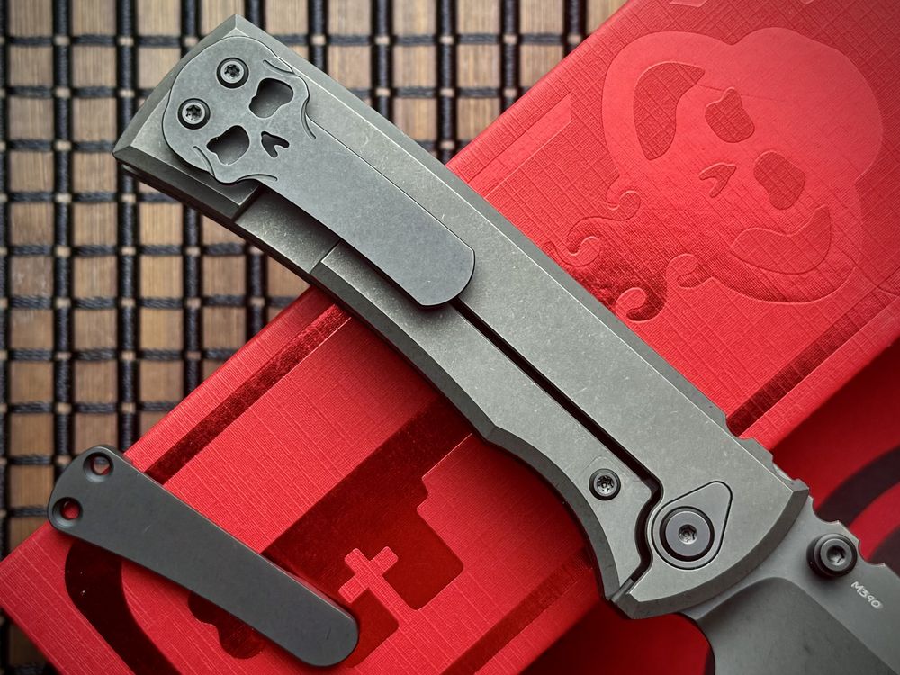 Нож Chaves Redencion 229 Integral Tanto Titanium Grey PVD M390