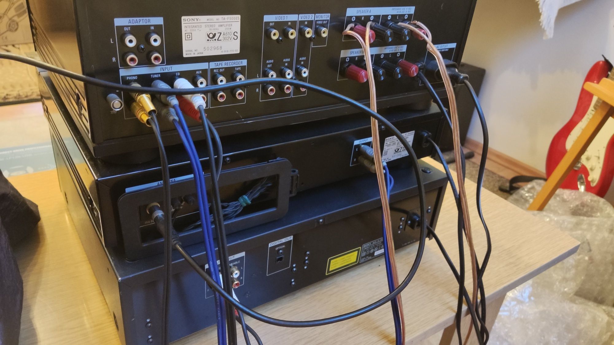 Wieża Sony - wzmacniacz Sony 500ES, tuner 500ES