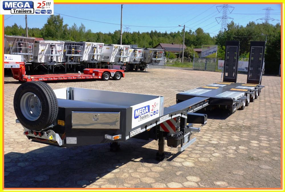Mega Laweta 4-osie, rozsuwana do 18,60 M - DMC 70 Ton HOMOLOGACJA COC (UE) !!!  VAT+Koszty XI/2025! Naczepa dł. 18,60 m, najazdy 4,0 m, hydraulika PTO
