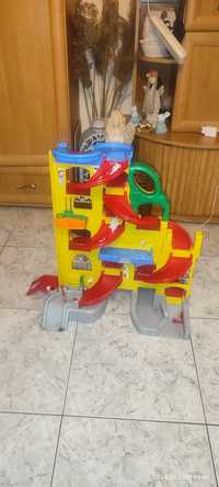 Fisher Price duży tor garaż ponad 60 cm wysokości