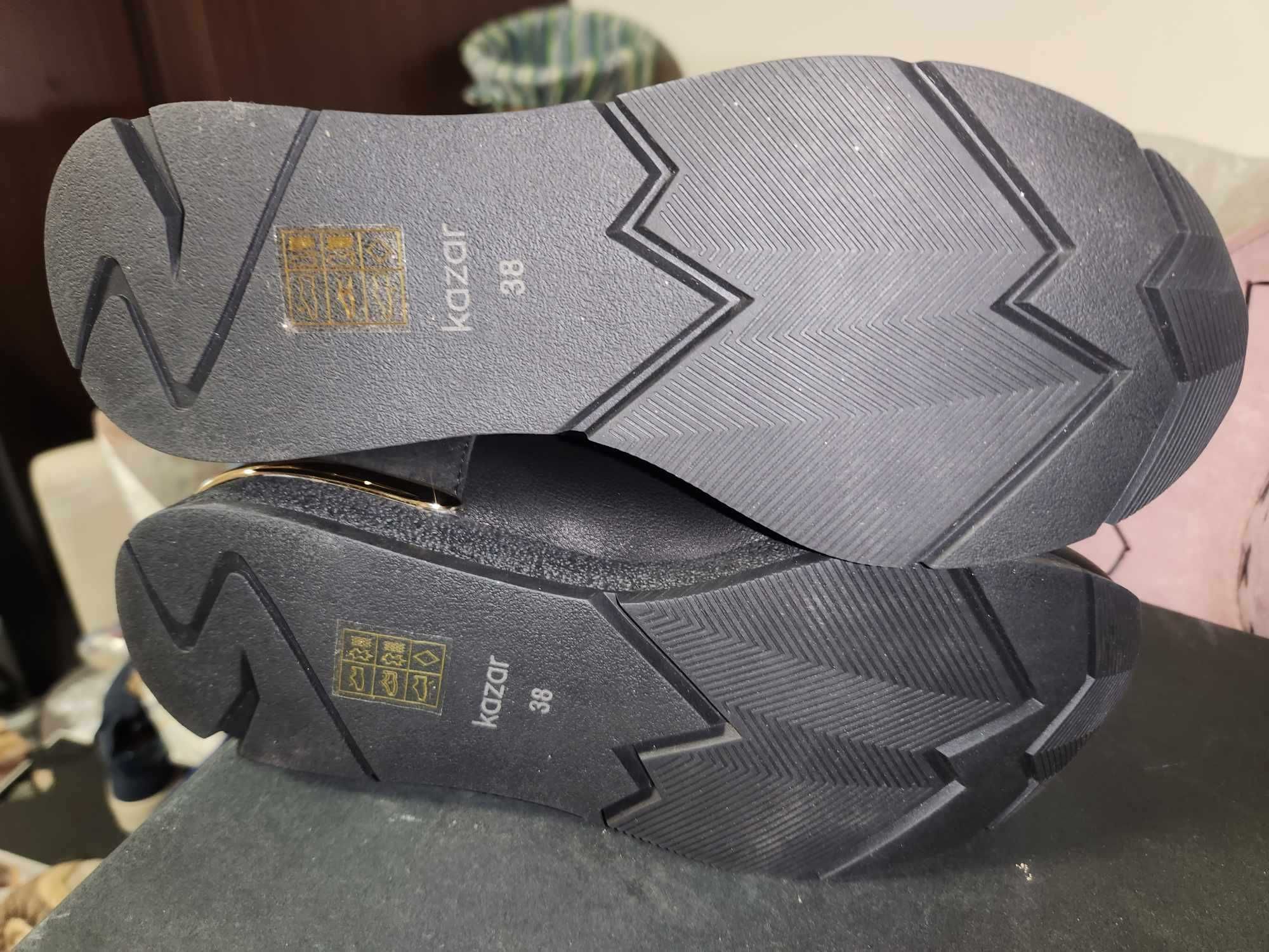 kozaki KAZAR nowe sneakersy damskie rozm. 38 zima skóra
