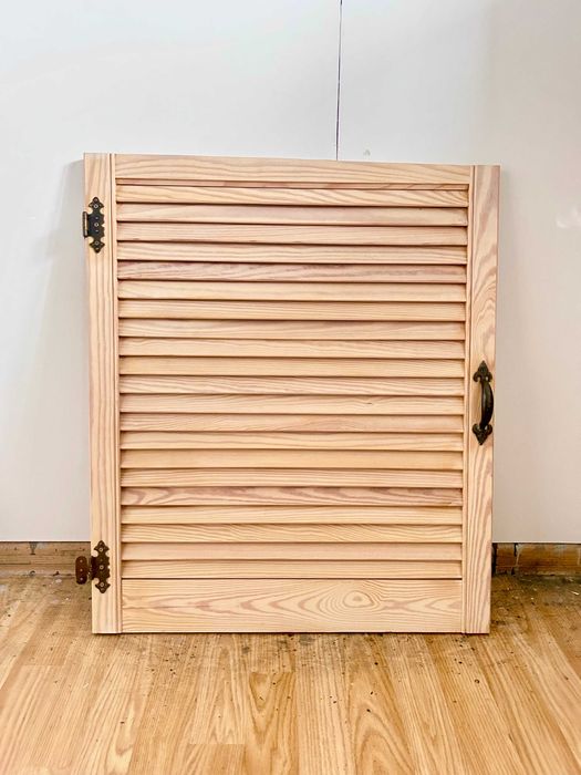 Drzwi meblowe ażurowe wraz z okuciami drewno lite sosnowe/ drzwi szafy