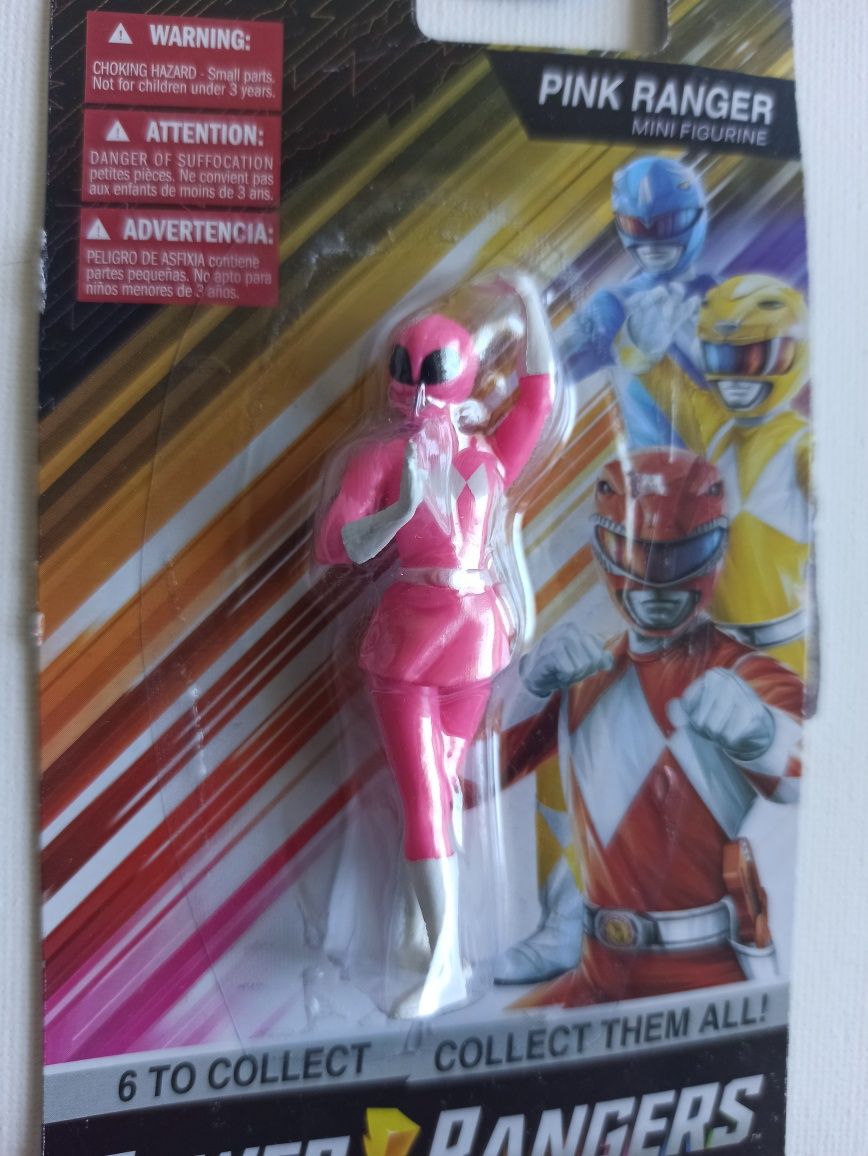 Pink Power Ranger figurka miniaturka różowy różowa wojowniczka