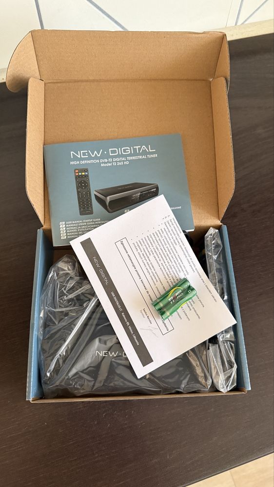 Dekoder New Digital T2 265 nowy