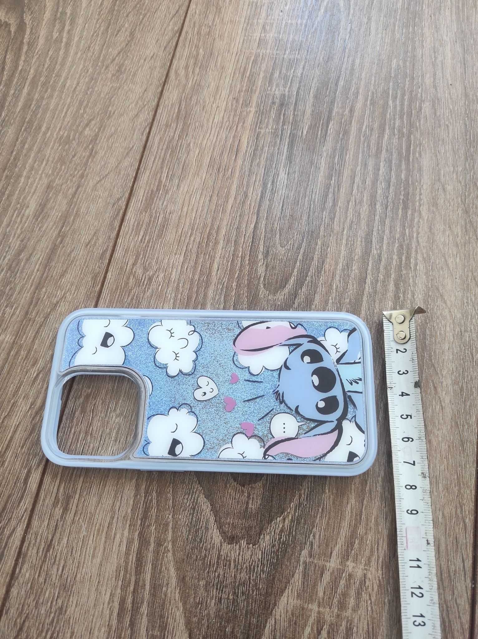 Disney Lilo i Stitch obudowa na telefon z brokatem iPhone 13 Pro