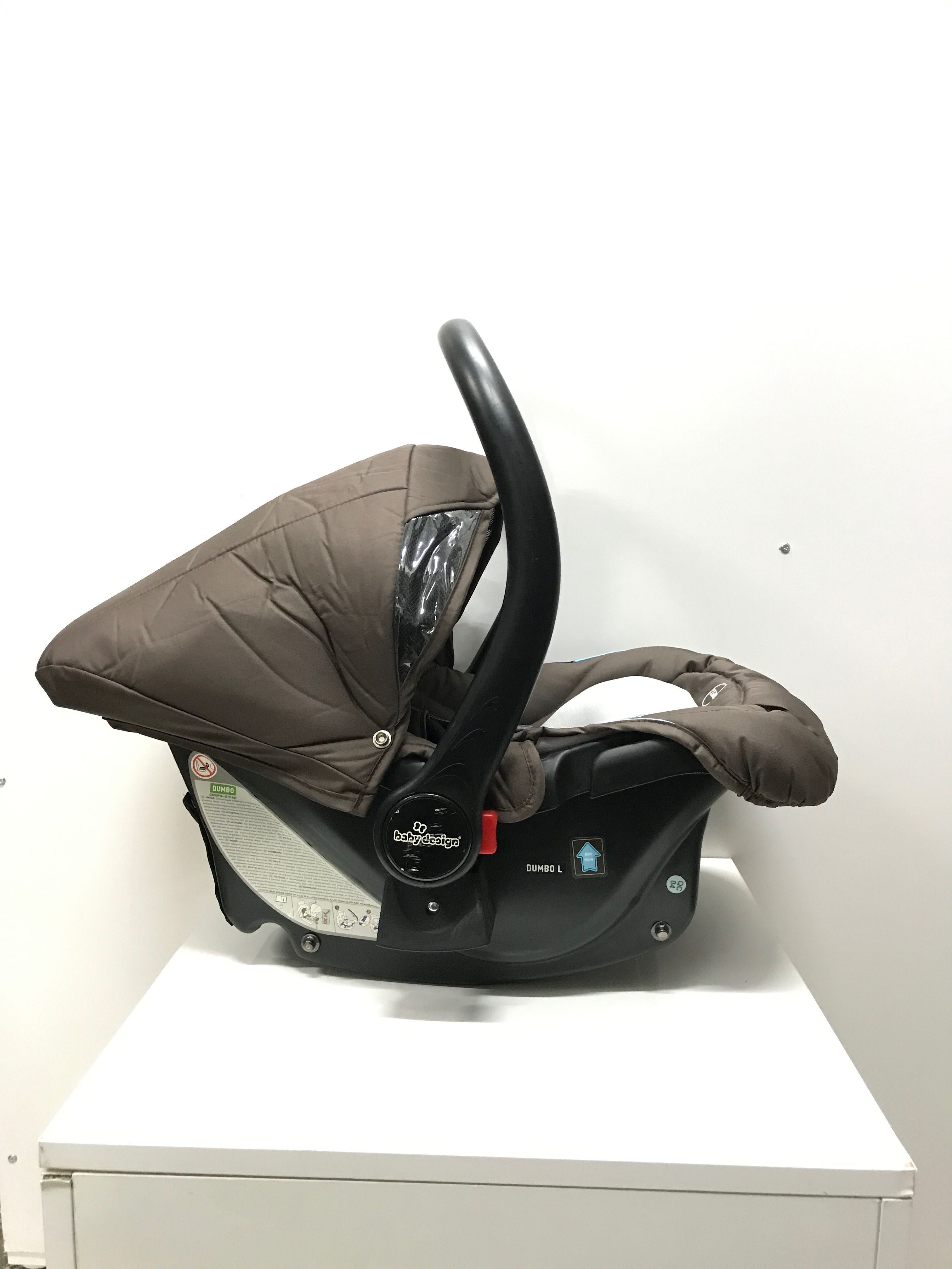 Fotelik 0-13kg Babydesign montaż na pasy