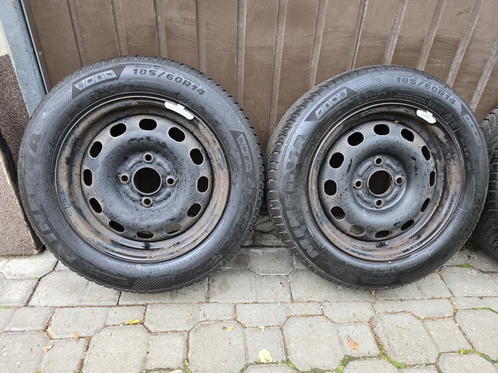 Felgi z oponami 185/60R14 Ford Fiesta 4x108 Fusion Focus Puma KA+
