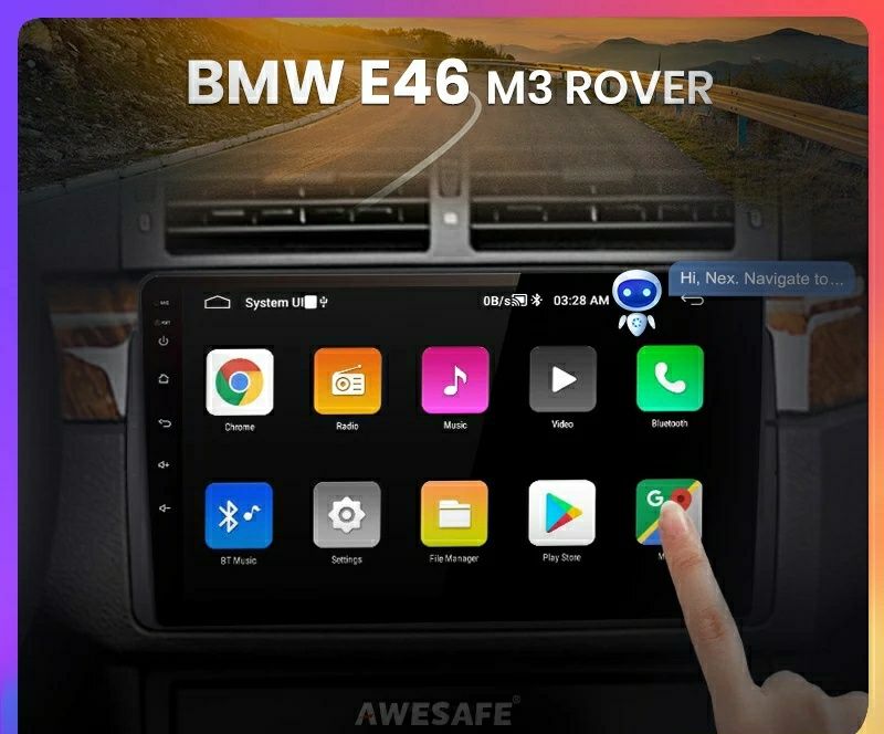 Rádio 2 din android BMW E46