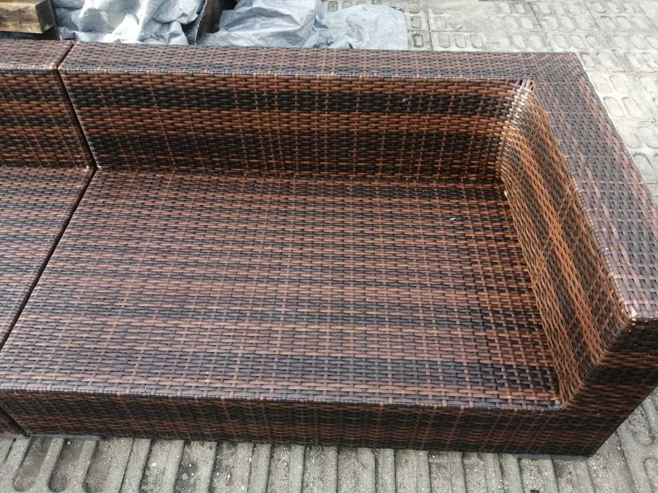 narożnik ogrodowy stół ława fotel meble na ogród ogrodowe XL poduszki