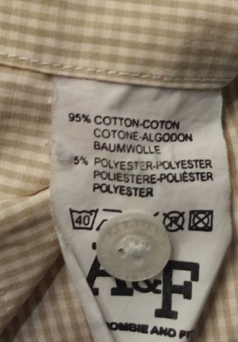 H) ABERCROMBIE&FITCH koszula krótki rękaw kratka Roz.2XL