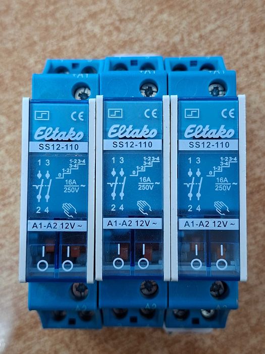 Eltako SS12-110 Przekaźnik przełącznik impulsowy 12V 16A 250V