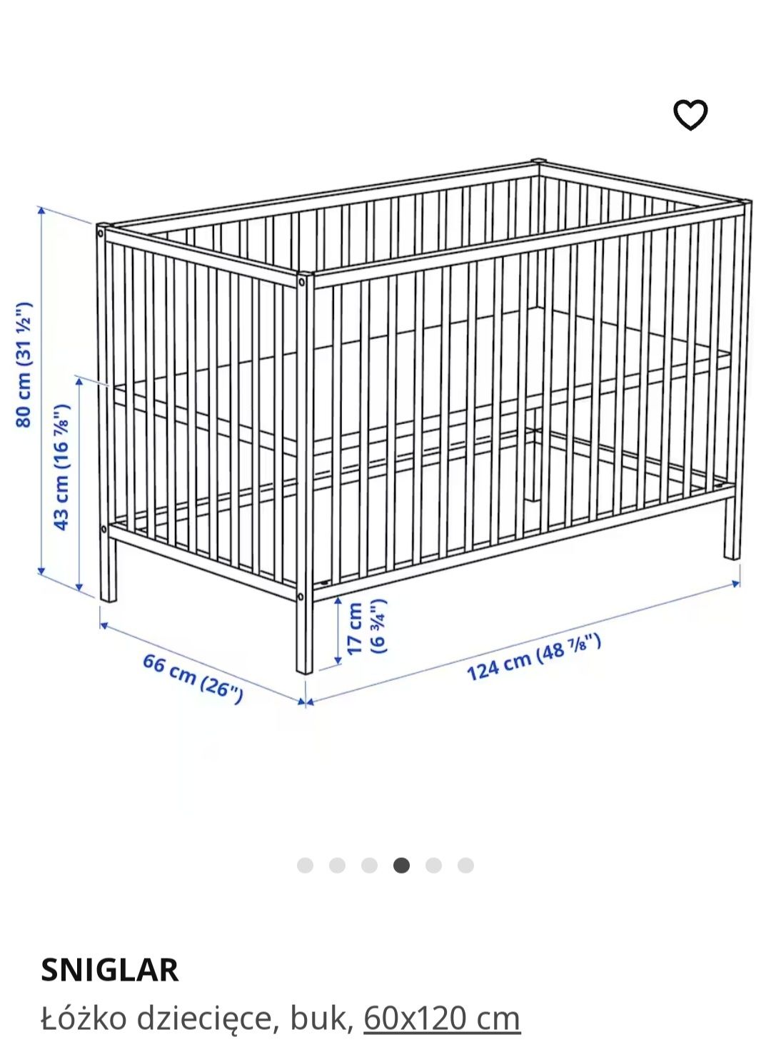 Łóżeczko dziecięce  Ikea