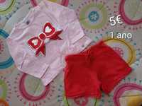 Conjunto Menina 12 meses