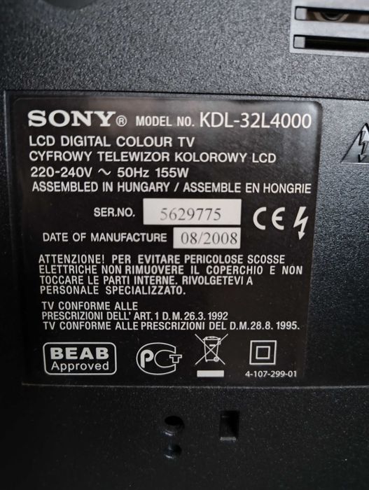 Sprzedam TV Sony bravia  32" + pilot