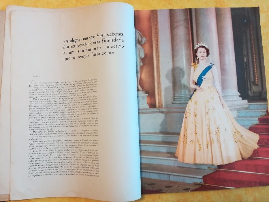 Rainha Isabel II de Inglaterra (reportagem visita a Portugal 1957)