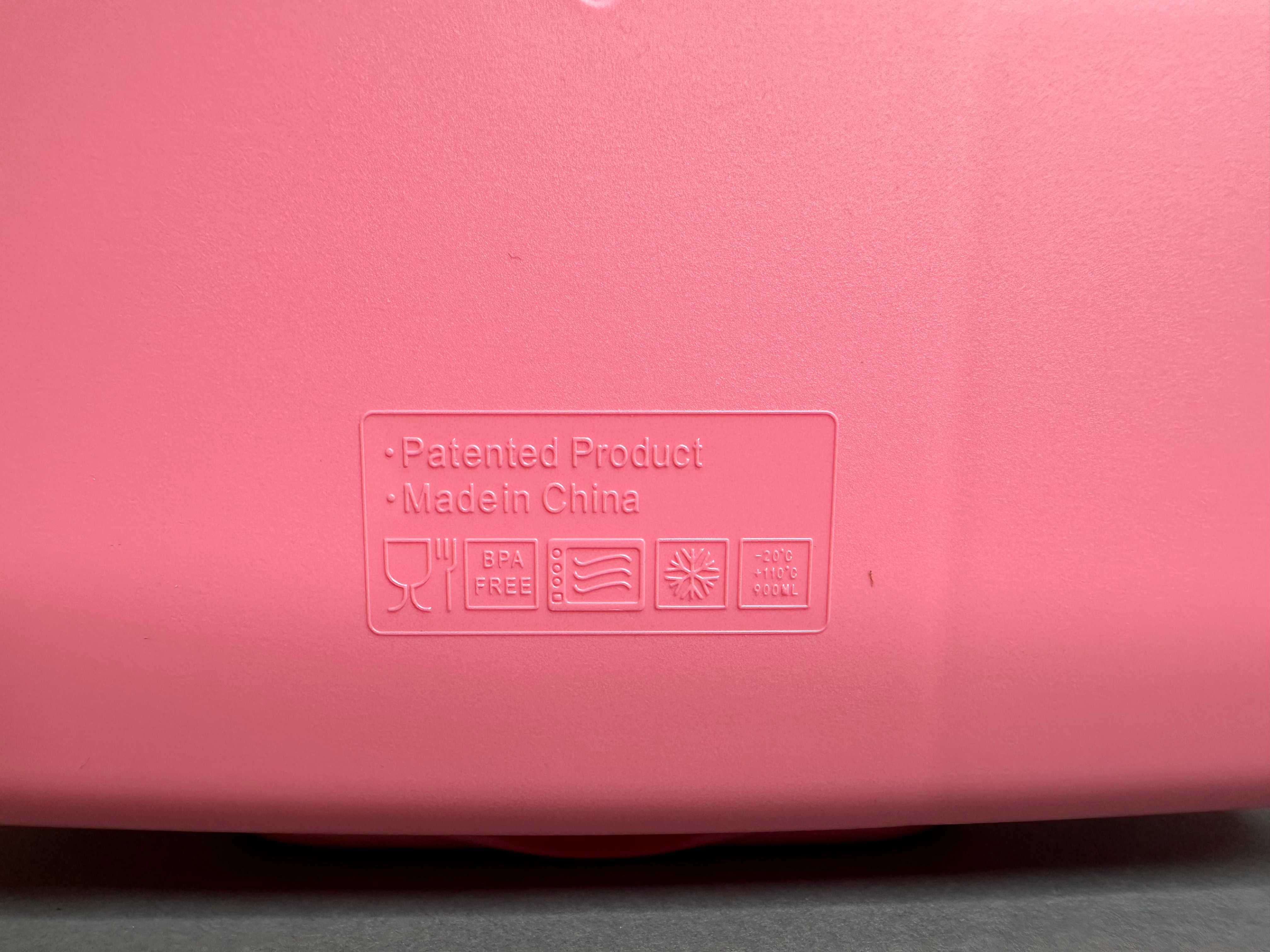 Lunch box WELTRXE w kolorze różowym 880ml z hermetycznym zamknięciem