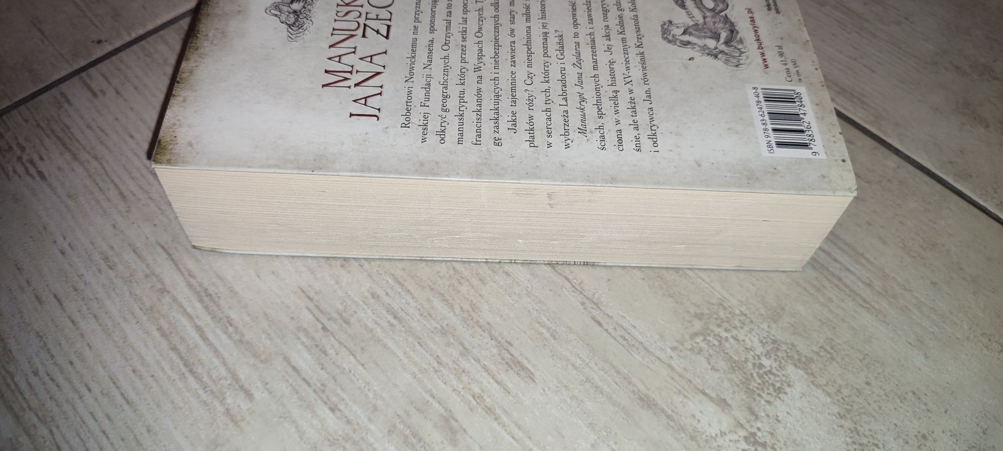 Książka Manuskrypt Jana żeglarza A.Dudzińskj