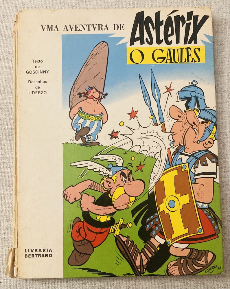 ASTÉRIX - lote de 5 bandas desenhadas. Edições antigas dos anos 70