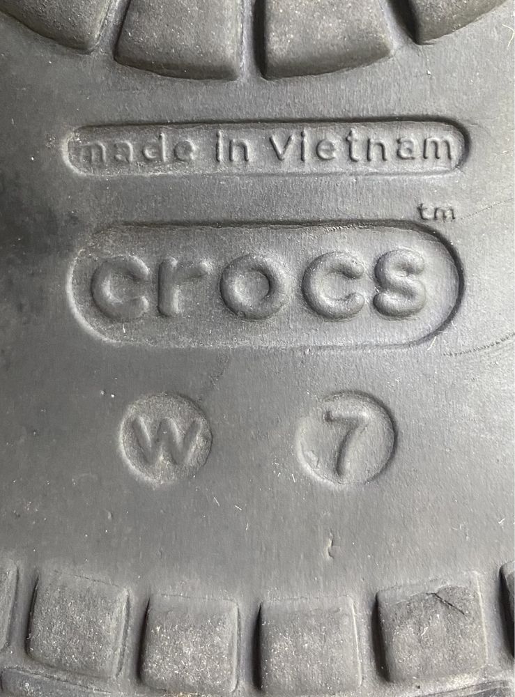 Crocs сандали W 7 37-38 размер женские чёрные оригинал