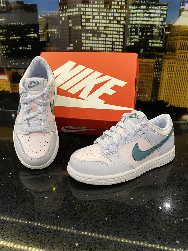 Buty Nike Dunk Low Mineral Teal Football Grey PS r. EU 31 US 13C Nowe