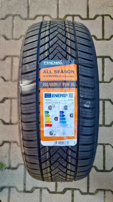 Nowe opony całoroczne TRACMAX TRAC SAVER AS01 205/50R17 93W