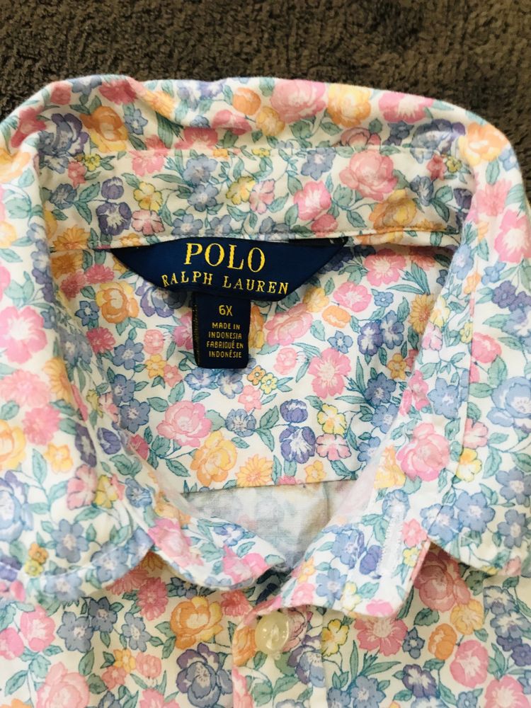 Продам куртка джинсовая, платье Polo на девочку 6-7 лет