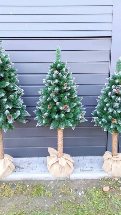 Sosna DIAMENTOWA NA PNIU CHOINKA SZTUCZNA 220 cm taka jak na Zdjęciu!!