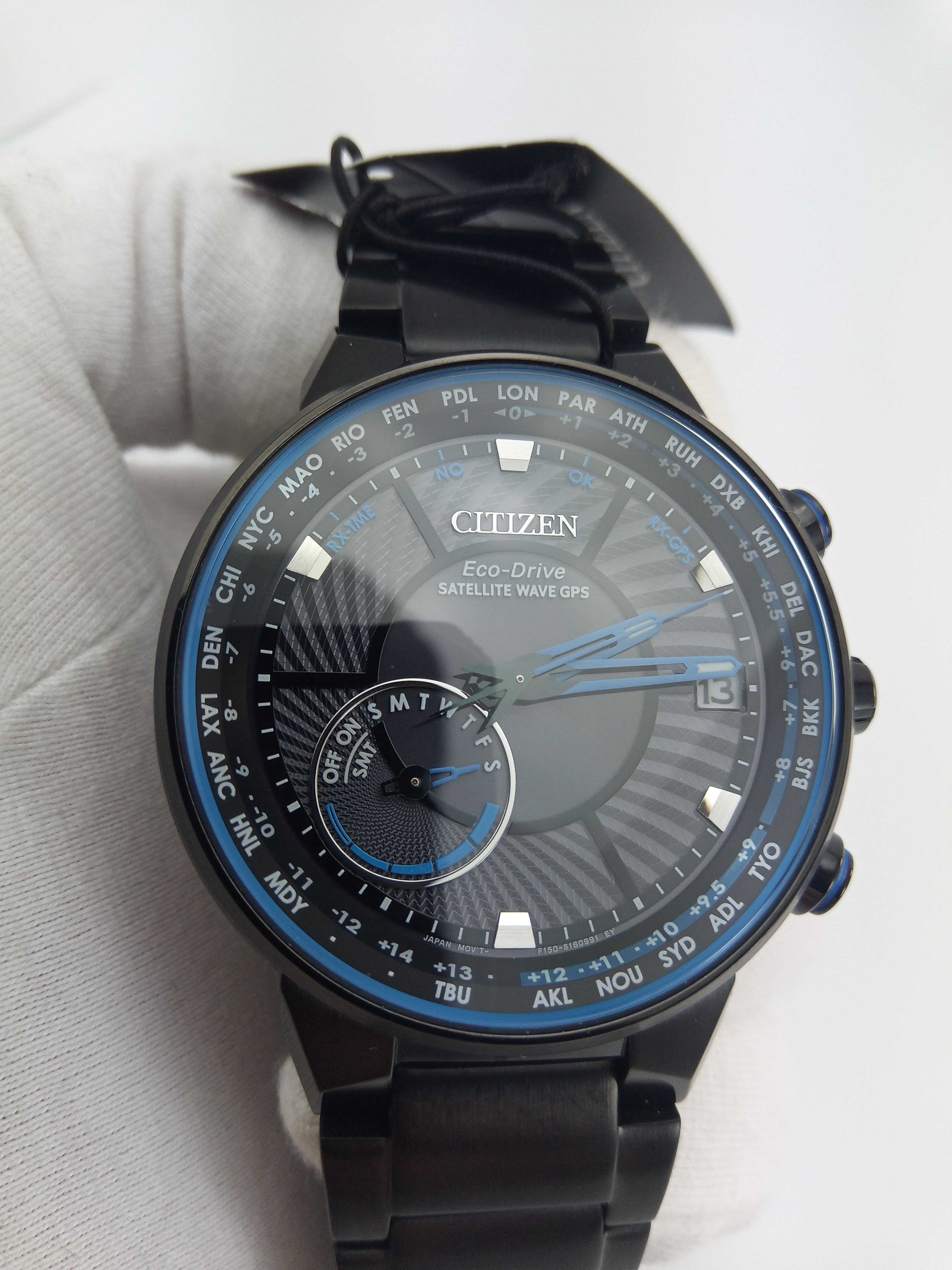 Часы GPS Citizen CC3038-51E спутник, вечник, мировое время, сапфир