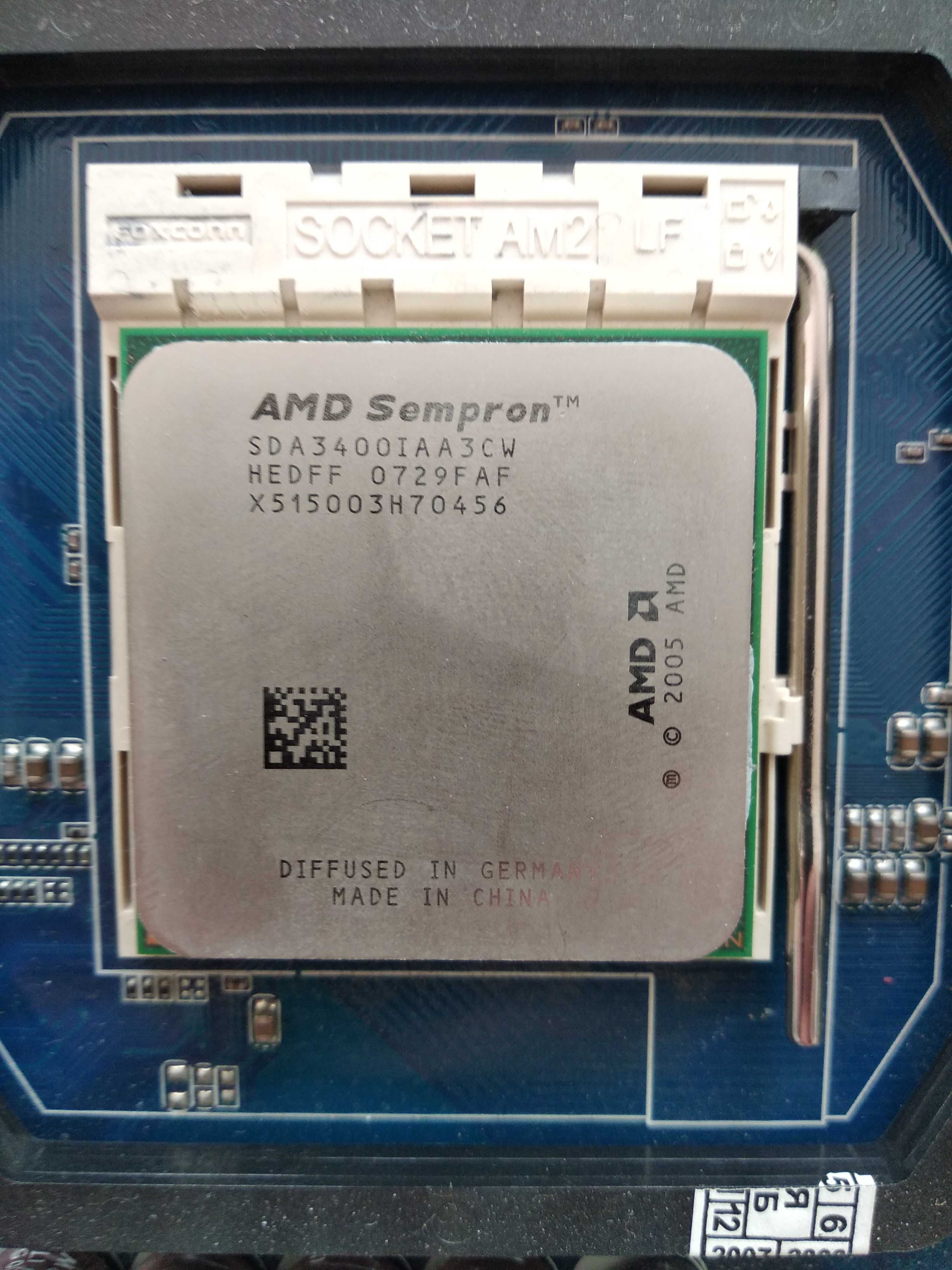 Материнська плата GA-M68SM-S2L, процесор AMD Sempron 3400+ , кулер