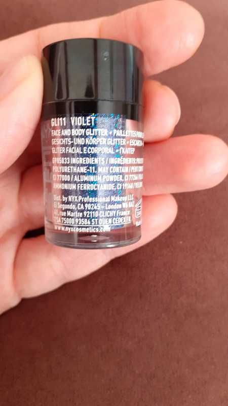 Nyx glitter brillants brokat do oczu i ciała violet fiolet