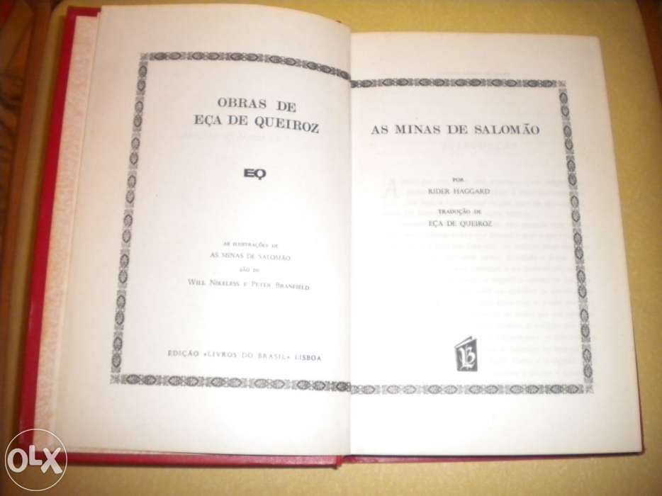 Livro"As Minas de Salomão"