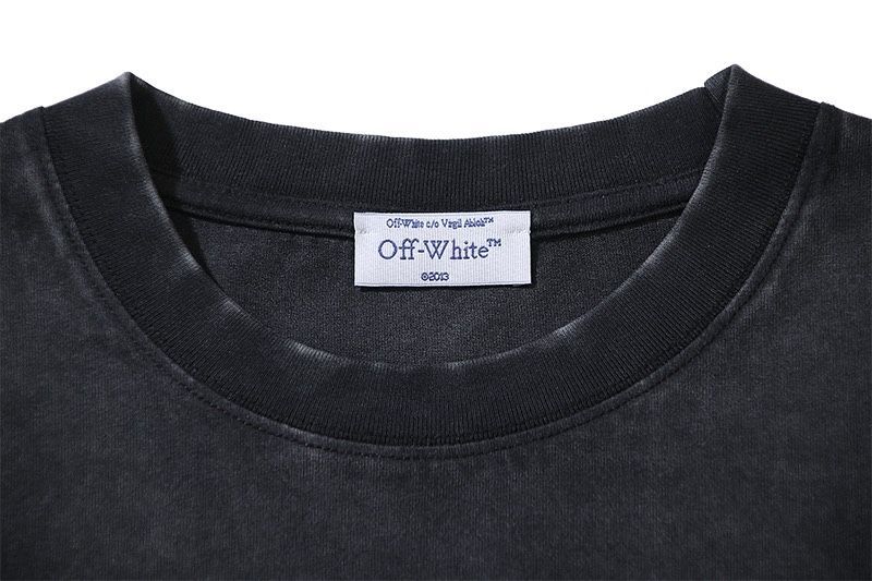 OFF-white футболка мужская с гвоздями гвозди черная варенка оверсайз