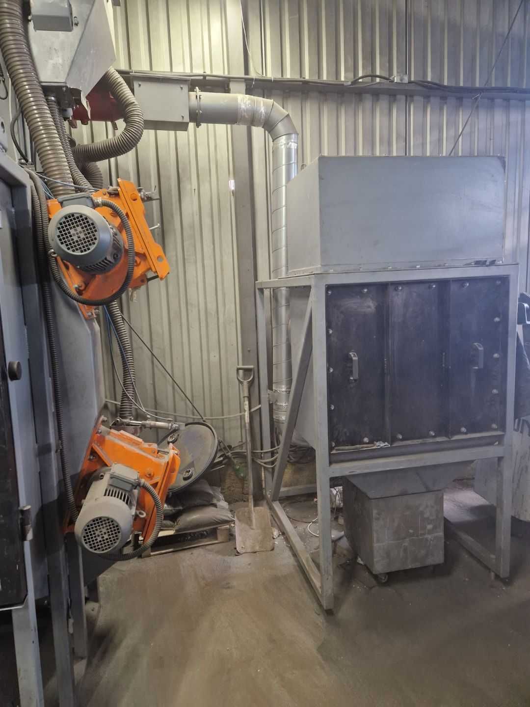 Śrutownica wirnikowa matt-blast, do aluminium, piaskowanie felg