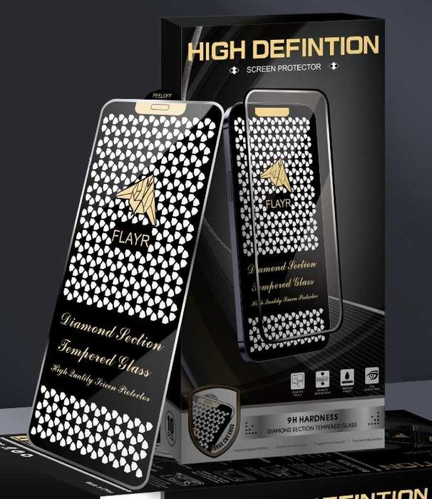 Топ стекло iphone 13 15 16 17 pro max Flayr Diamond премиум качество