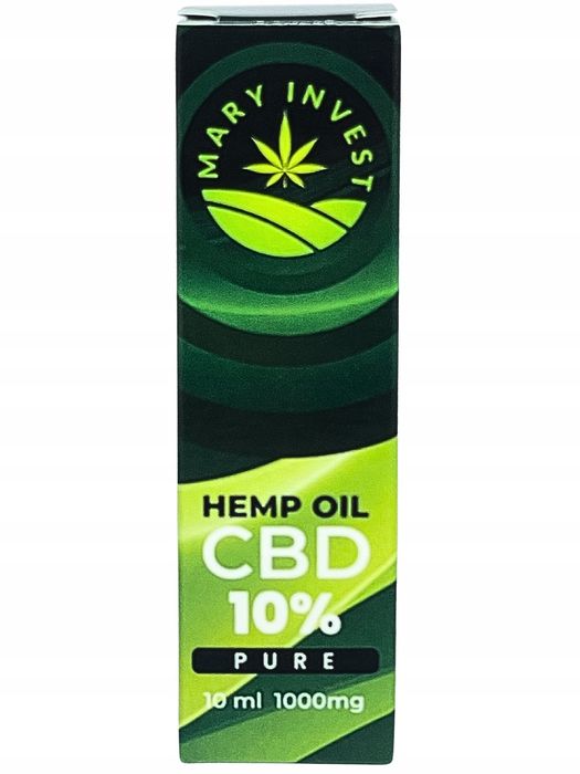 Olejek konopny CBD 10 % 1000 mg Pure |Izolat| THC 0 % | 10 ml |