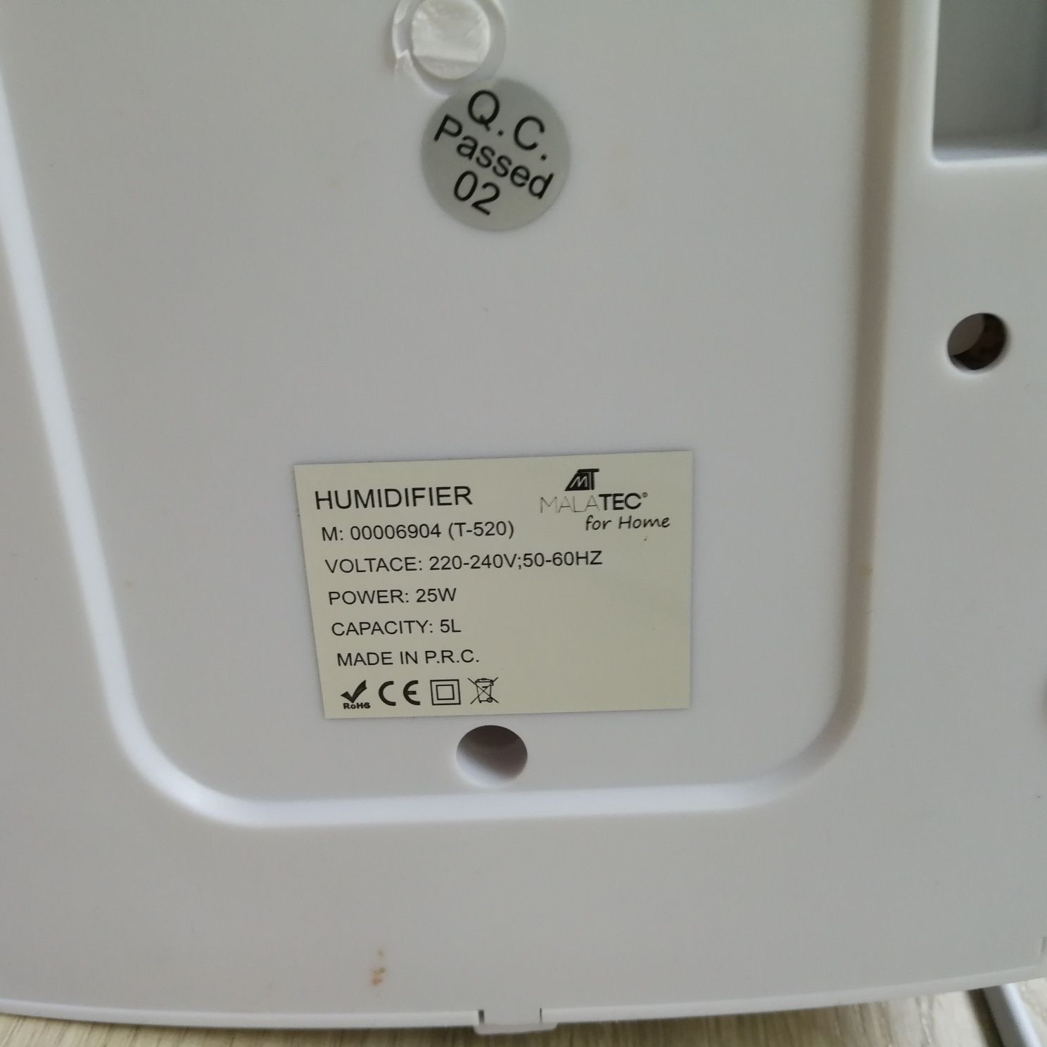 Nawilżacz powietrza malatec hunidifier