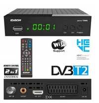 Dekoder Tuner DVB-T2 HEVC PL Edision Picco T265 HDMI Wifi USB SCART