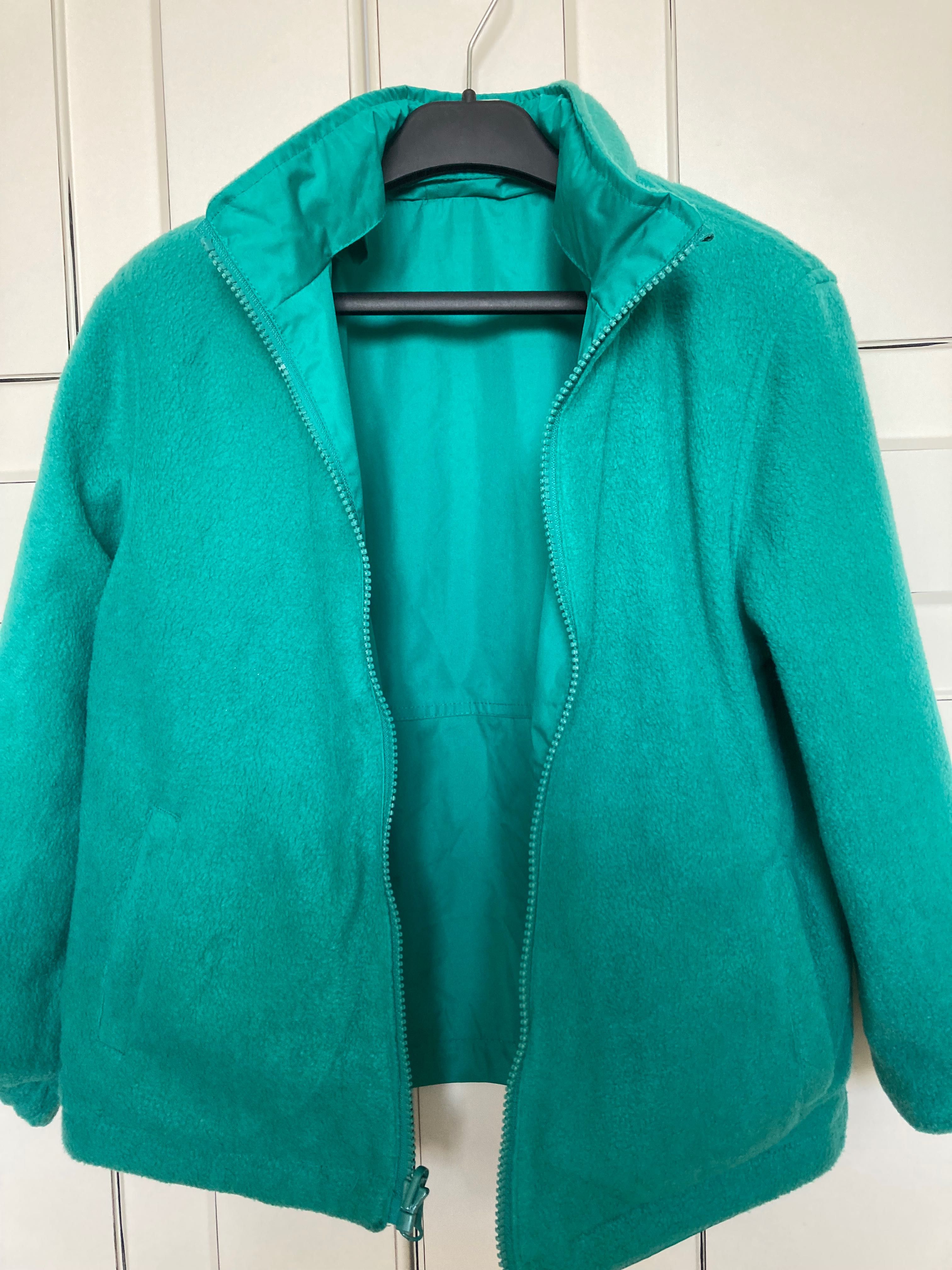 Двостороння куртка F&F  р. 128 бірюзова  зелена