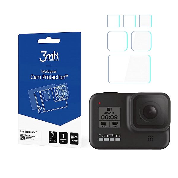Szkło ochronne 3mk Cam Protection na GoPro HERO 8 Black