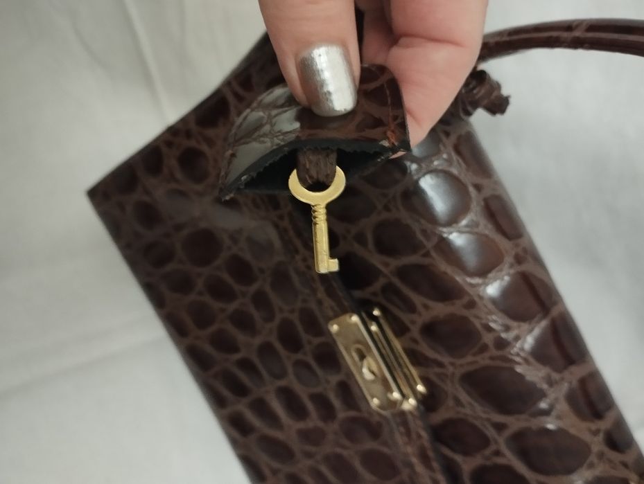 Сумка шкіра Биркин крокодил,вінтажна
