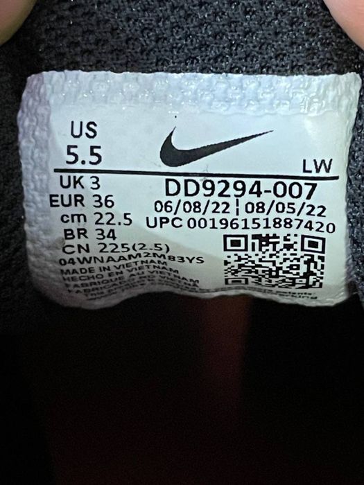 Кросівки жіночі Nike downshifter 12 DD9294-007. Оригінал!!! Розмір 36.