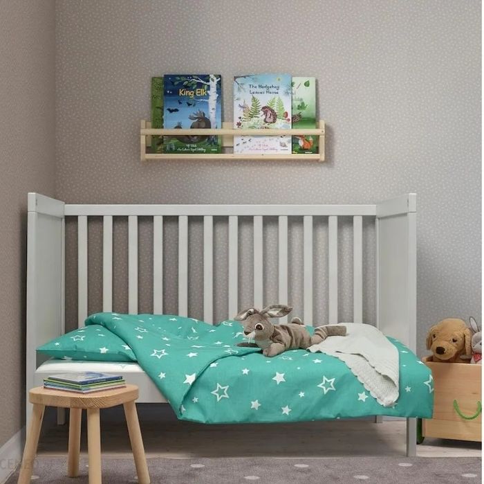 Ikea Grindval Komplet Pościeli Turkusowy 110X125