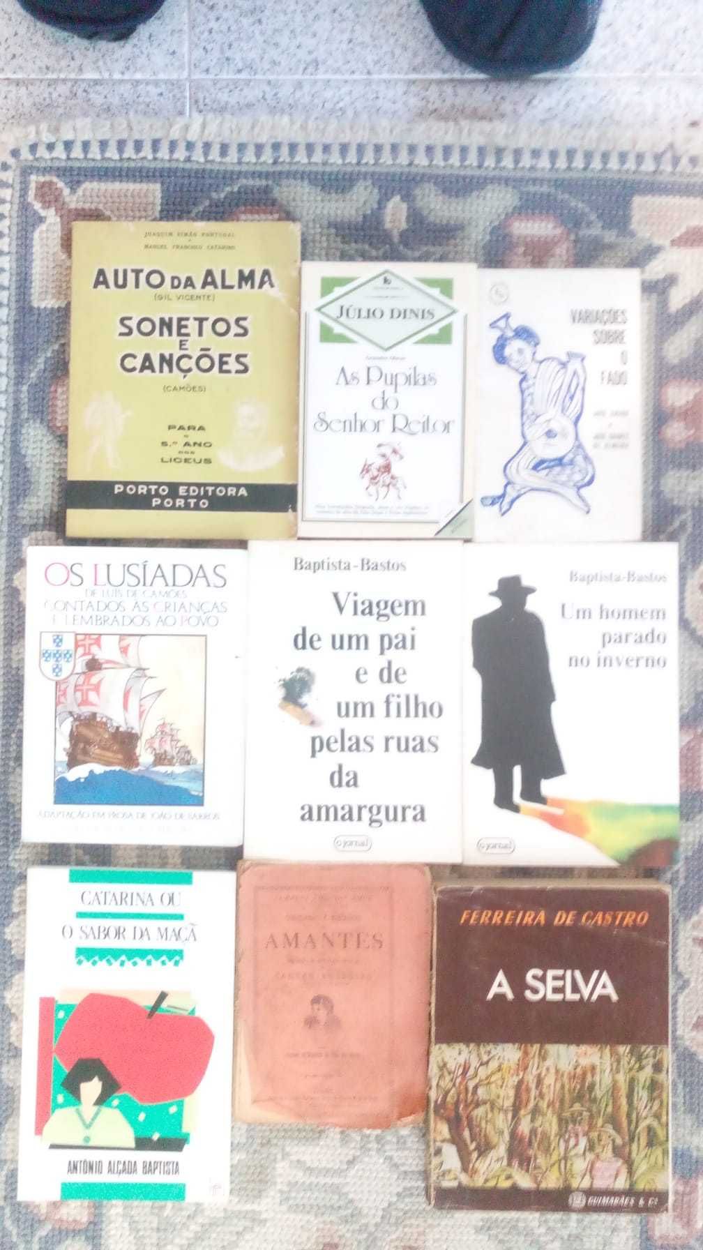 Conjunto +70 livros autores portugueses lusofonos