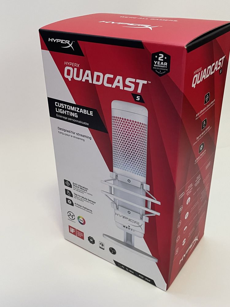 НОВЫЙ Микрофон  Hyperx quadcast s