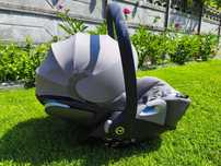 Fotelik samochodowy Cybex CloudZ+ Soho Grey z obrotową bazą.