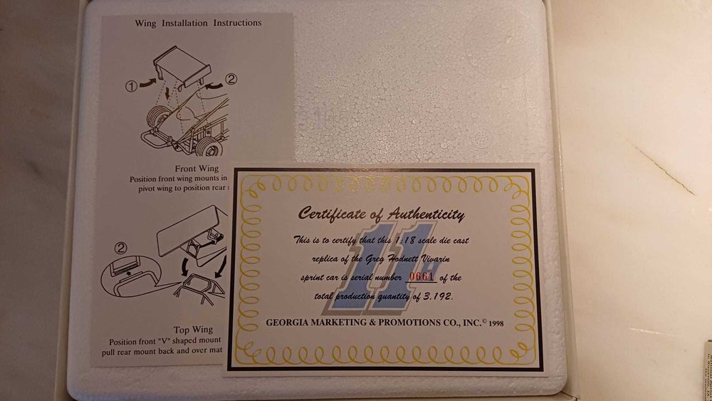 Miniatura Vivarin Sprint Car GMP Escala 1:18