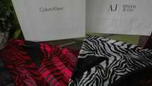 Szal chusta apaszka Satyna Zebra