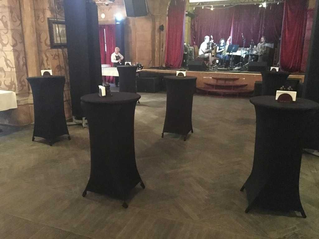 Аренда коктейльных столов на высокой ножке. Прокат барных столов